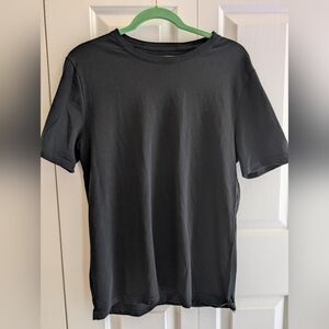 Express Slim‎ Stretch Moisture Wicking Men's Black Short Sleeve Black L